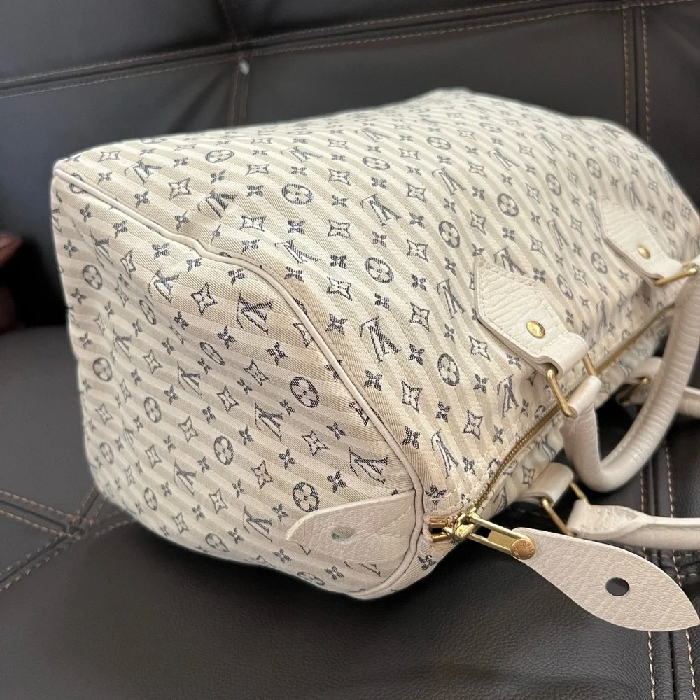 Louis Vuitton Monogram Mini Lin Speedy 30 - Picture 9 of 13